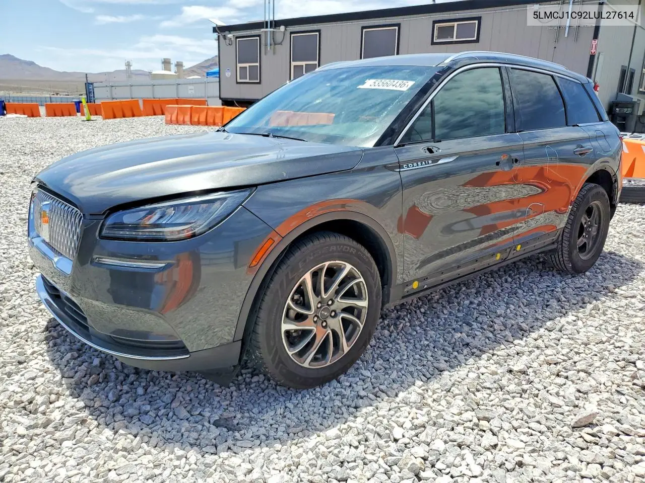 2020 Lincoln Corsair VIN: 5LMCJ1C92LUL27614 Lot: 53560436