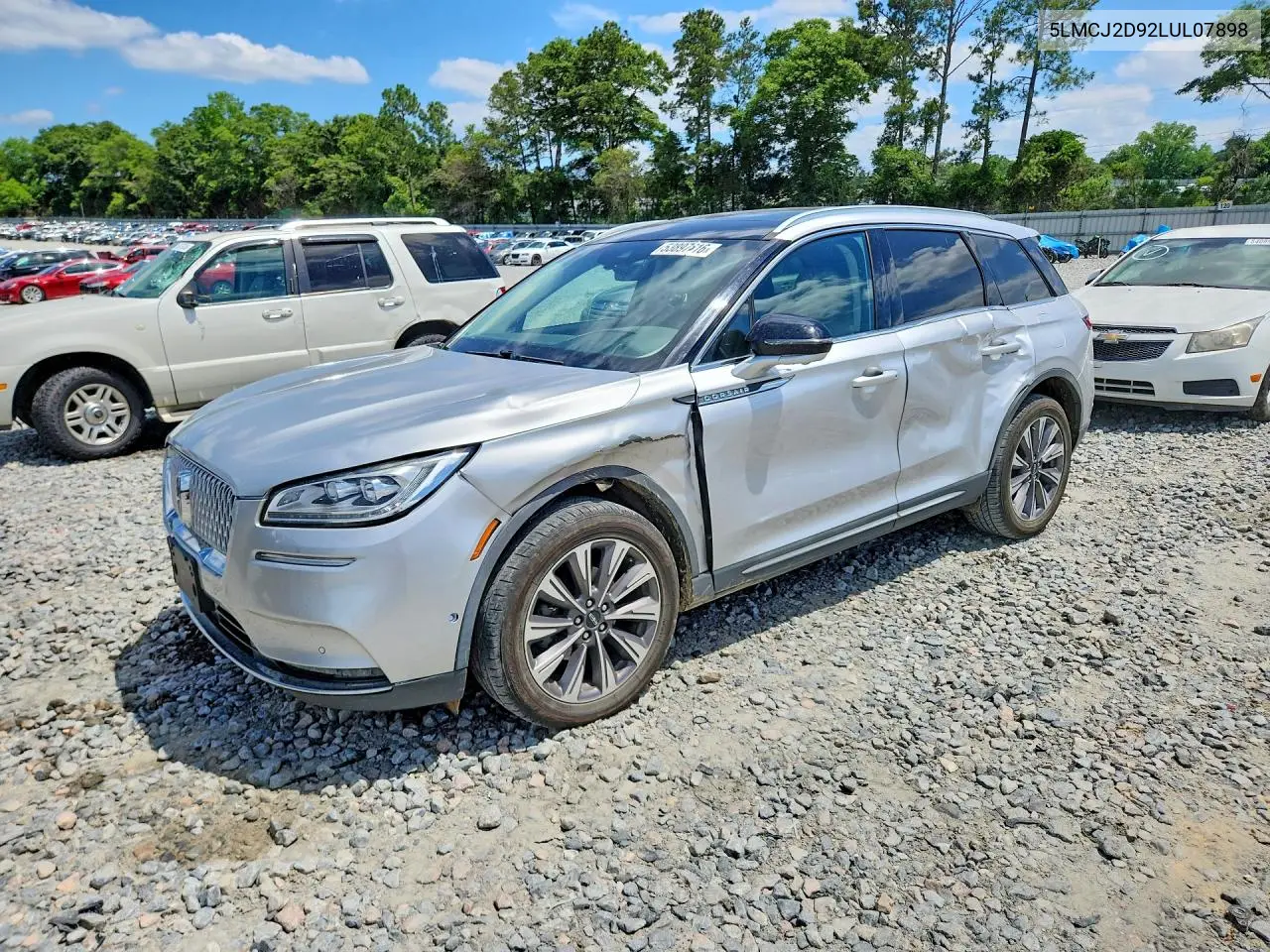 2020 Lincoln Corsair Reserve VIN: 5LMCJ2D92LUL07898 Lot: 53897616
