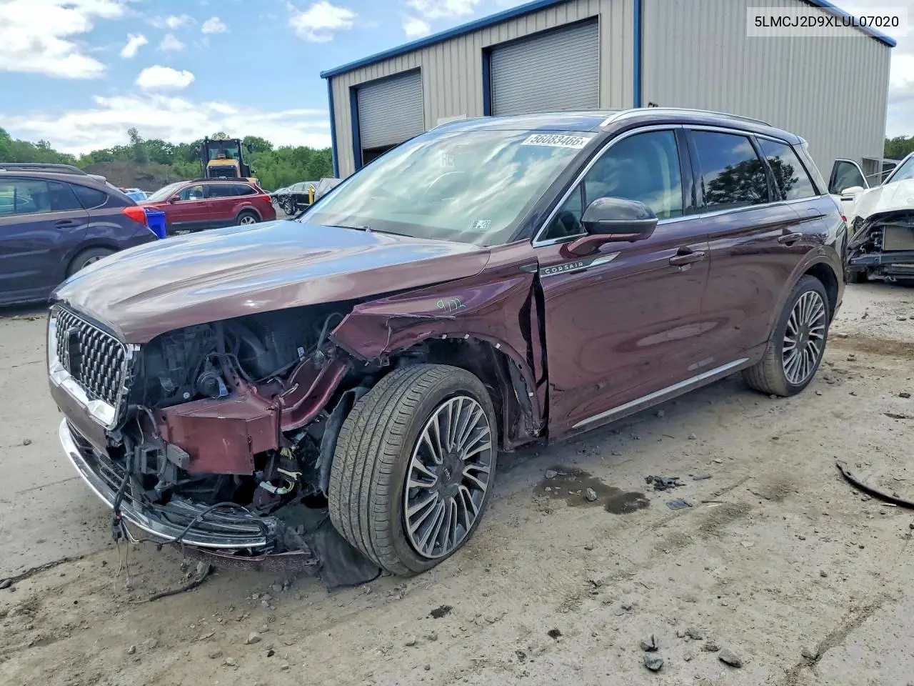 2020 Lincoln Corsair Reserve VIN: 5LMCJ2D9XLUL07020 Lot: 56083466