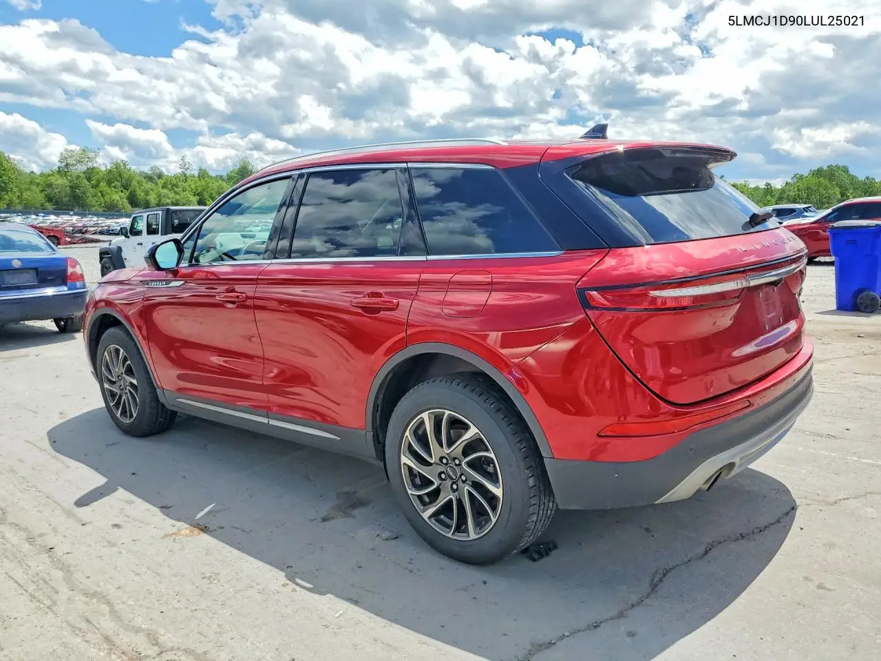 2020 Lincoln Corsair VIN: 5LMCJ1D90LUL25021 Lot: 56953126