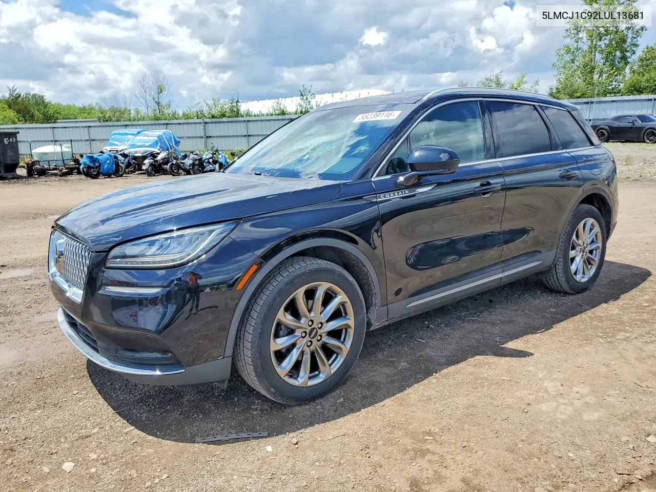 2020 Lincoln Corsair VIN: 5LMCJ1C92LUL13681 Lot: 58239116