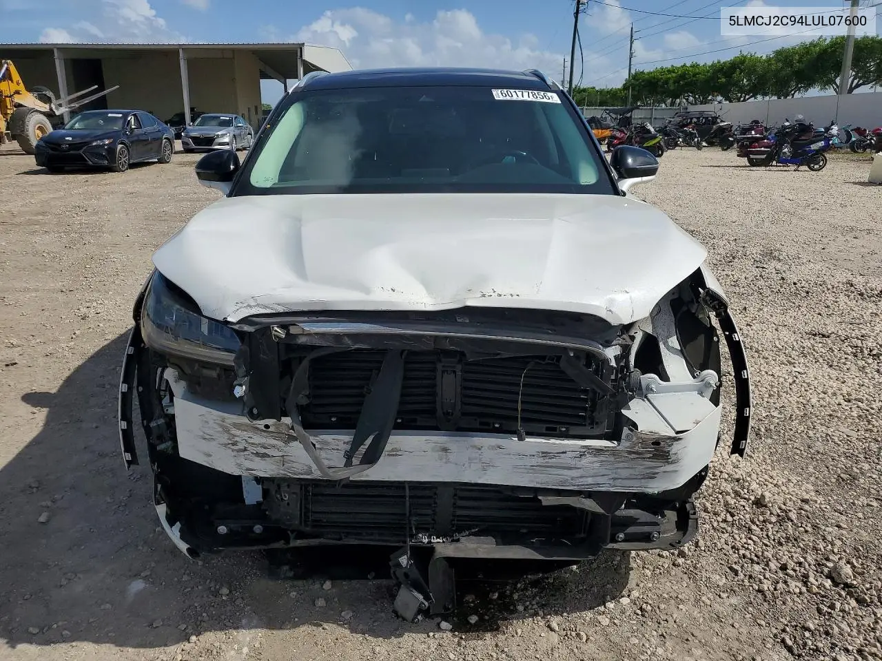 2020 Lincoln Corsair Reserve VIN: 5LMCJ2C94LUL07600 Lot: 60177856