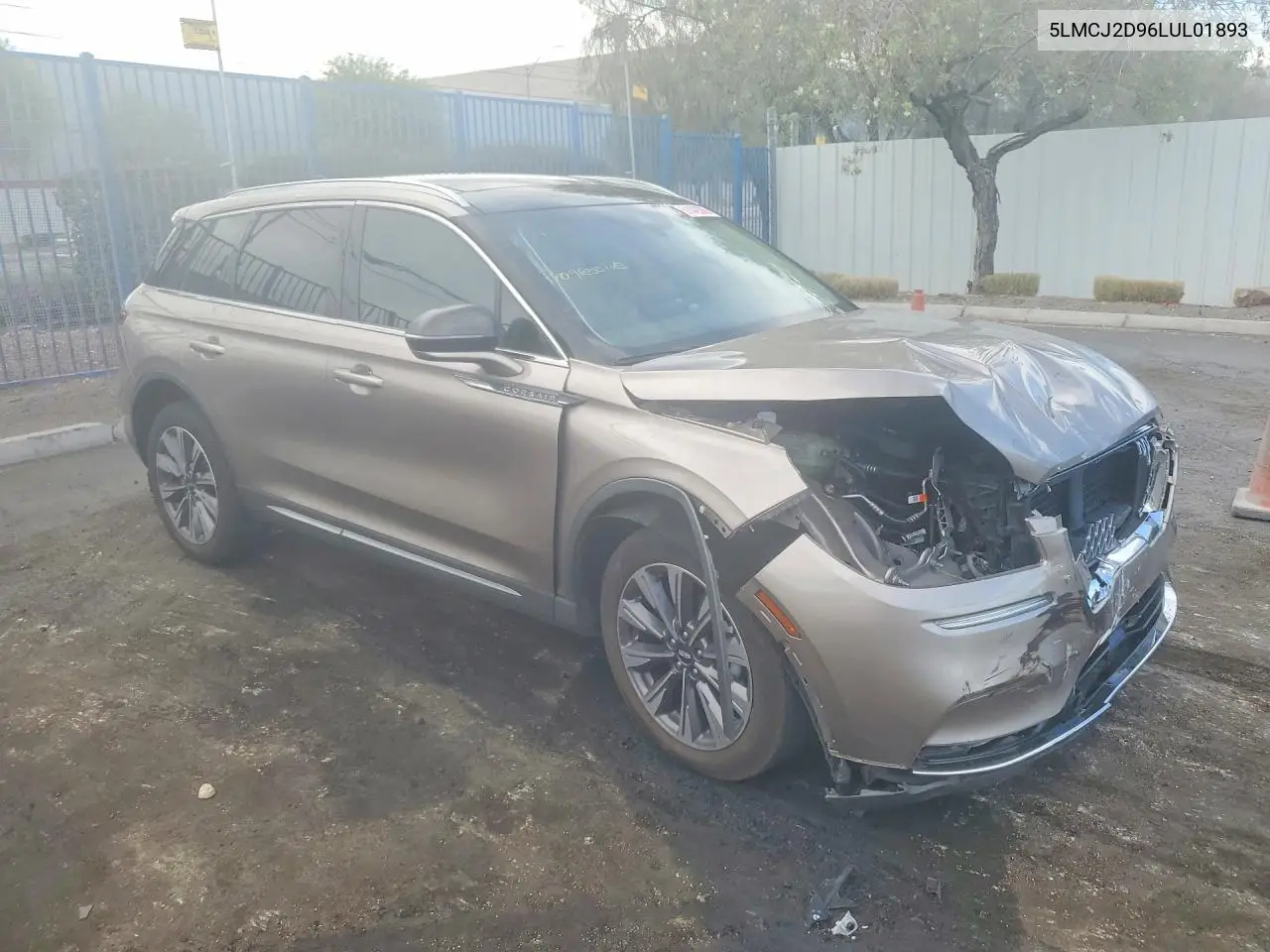 2020 Lincoln Corsair Reserve VIN: 5LMCJ2D96LUL01893 Lot: 45654127