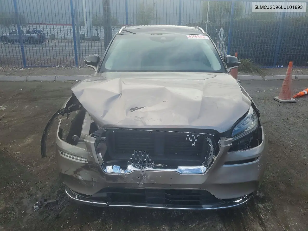 2020 Lincoln Corsair Reserve VIN: 5LMCJ2D96LUL01893 Lot: 45654127