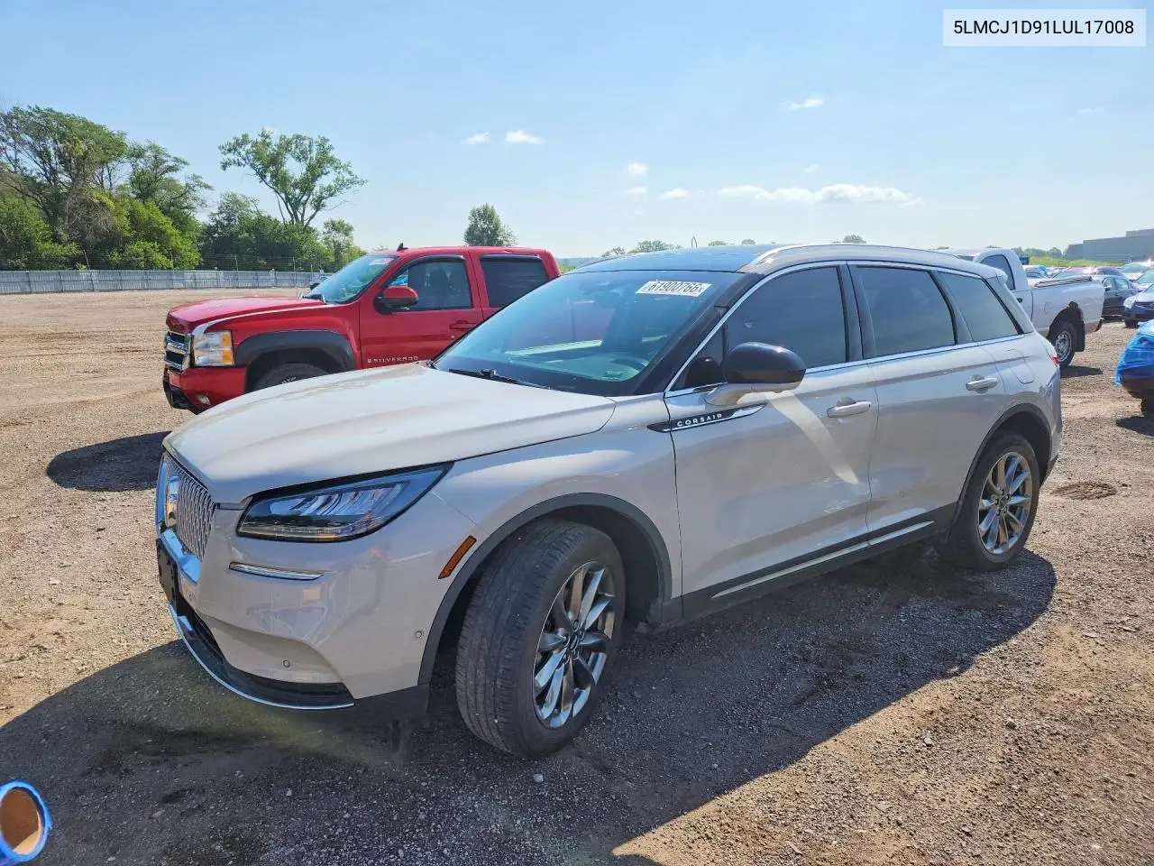 2020 Lincoln Corsair VIN: 5LMCJ1D91LUL17008 Lot: 61900766