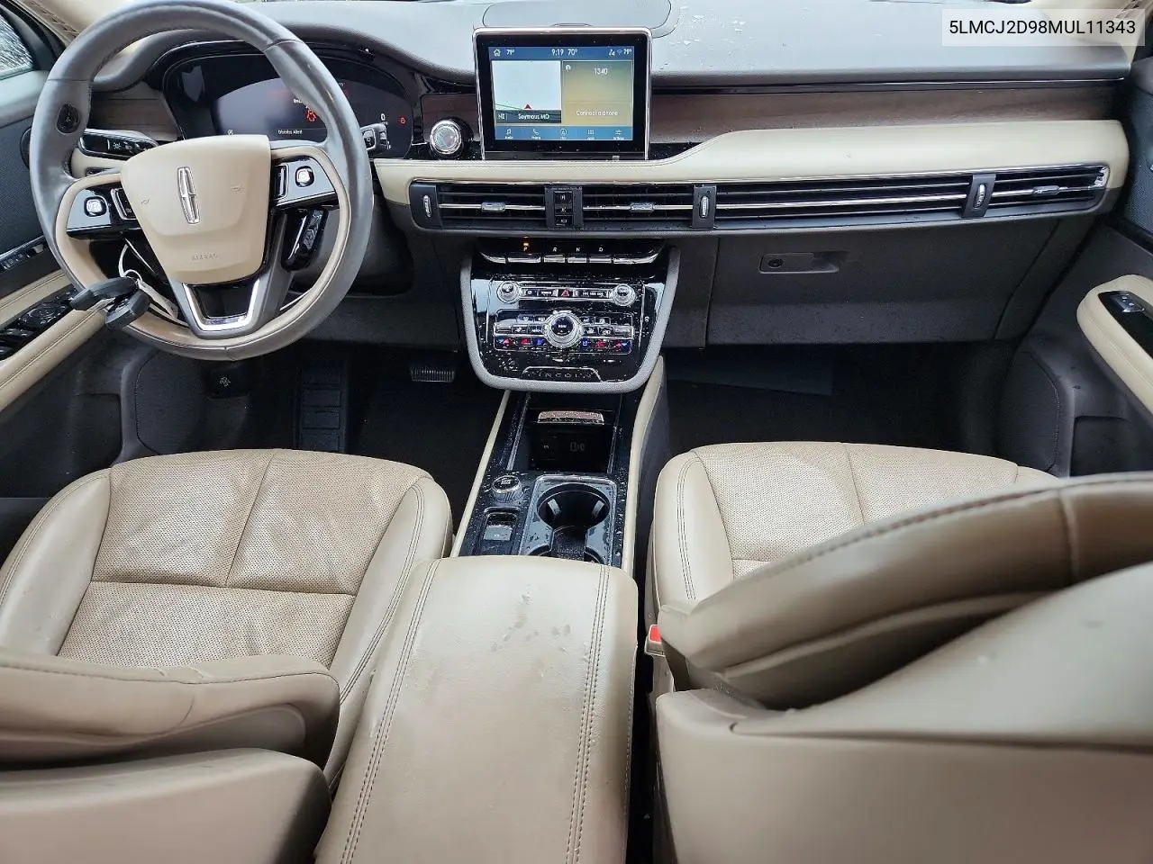2021 Lincoln Corsair VIN: 5LMCJ2D98MUL11343 Lot: 55076236