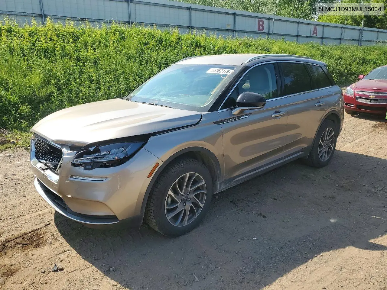 2021 Lincoln Corsair VIN: 5LMCJ1D93MUL15004 Lot: 55152176