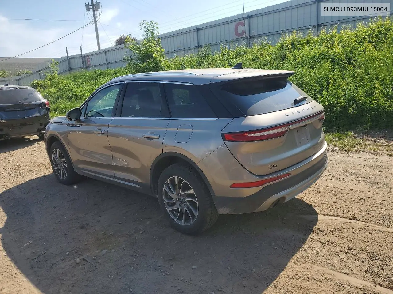2021 Lincoln Corsair VIN: 5LMCJ1D93MUL15004 Lot: 55152176