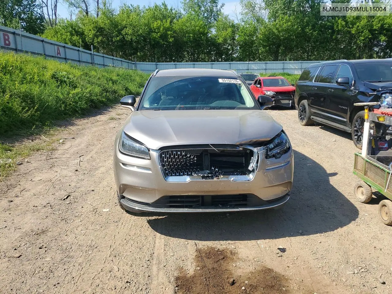 2021 Lincoln Corsair VIN: 5LMCJ1D93MUL15004 Lot: 55152176