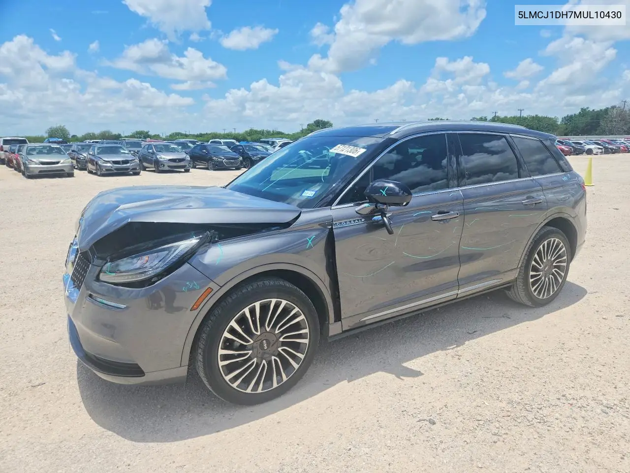 2021 Lincoln Corsair VIN: 5LMCJ1DH7MUL10430 Lot: 57121306