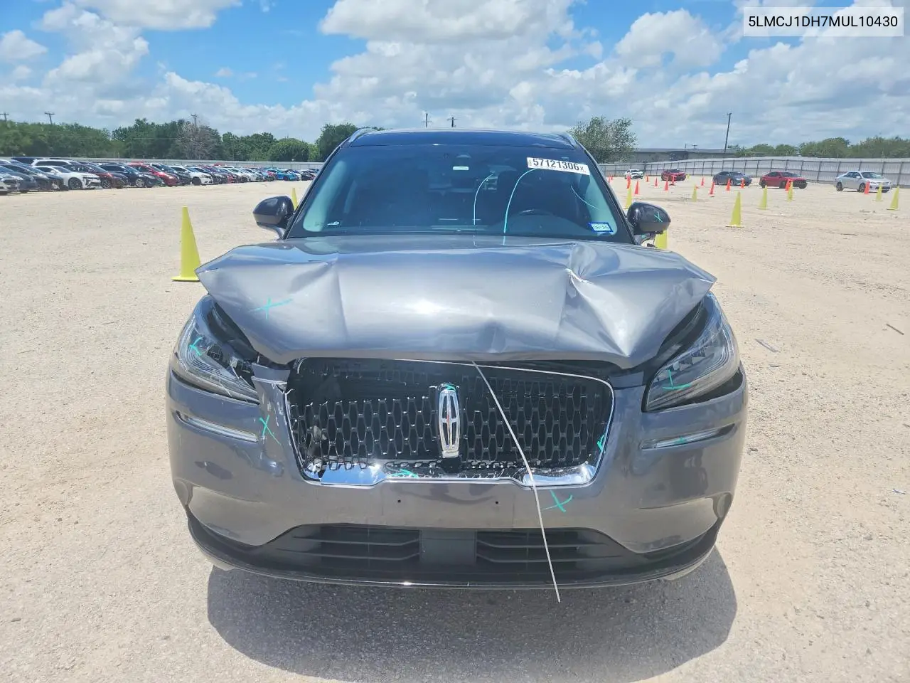 2021 Lincoln Corsair VIN: 5LMCJ1DH7MUL10430 Lot: 57121306
