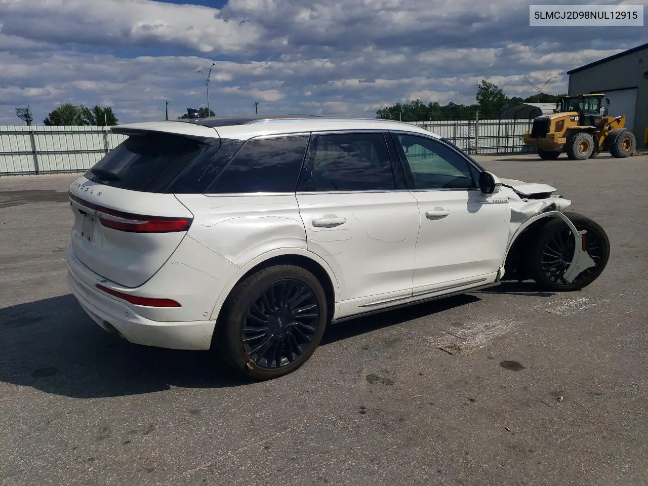 2022 Lincoln Corsair Reserve VIN: 5LMCJ2D98NUL12915 Lot: 49873266