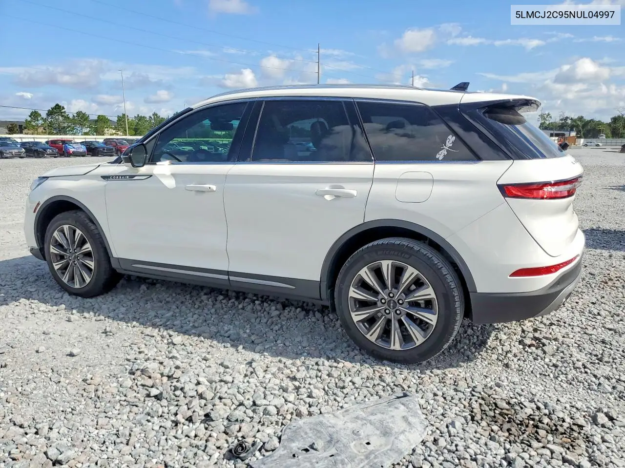 2022 Lincoln Corsair Reserve VIN: 5LMCJ2C95NUL04997 Lot: 57060656