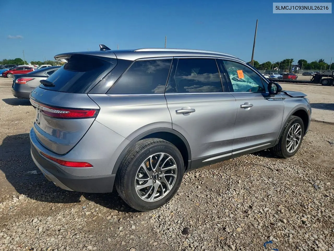 2022 Lincoln Corsair VIN: 5LMCJ1C93NUL26216 Lot: 58921016