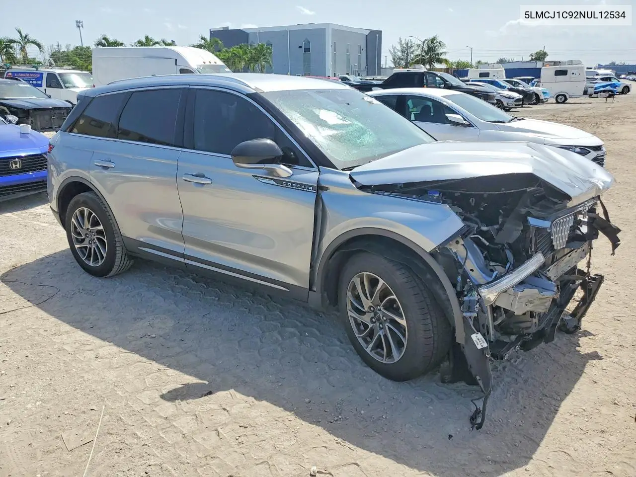 2022 Lincoln Corsair VIN: 5LMCJ1C92NUL12534 Lot: 60175086