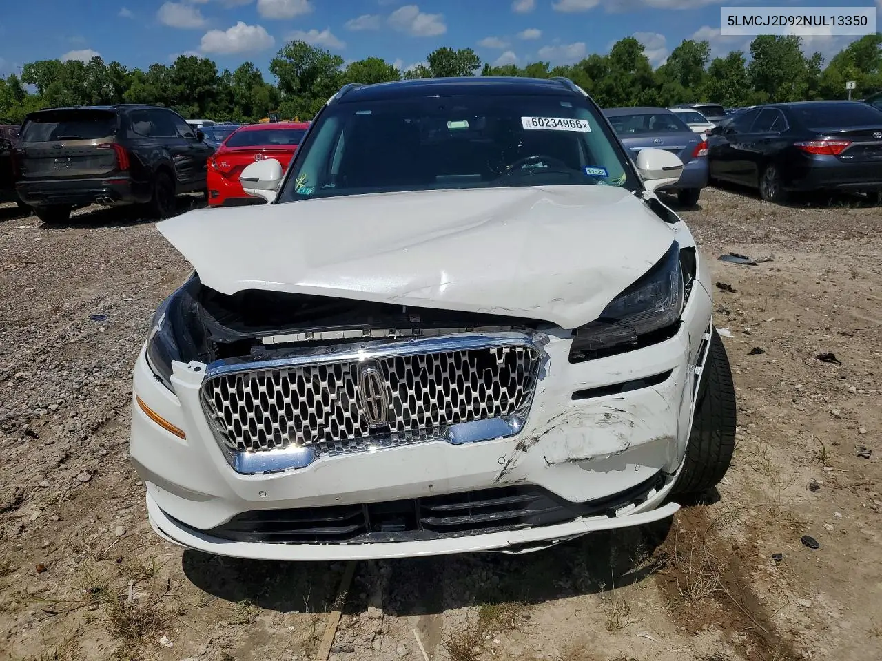 2022 Lincoln Corsair Reserve VIN: 5LMCJ2D92NUL13350 Lot: 60234966