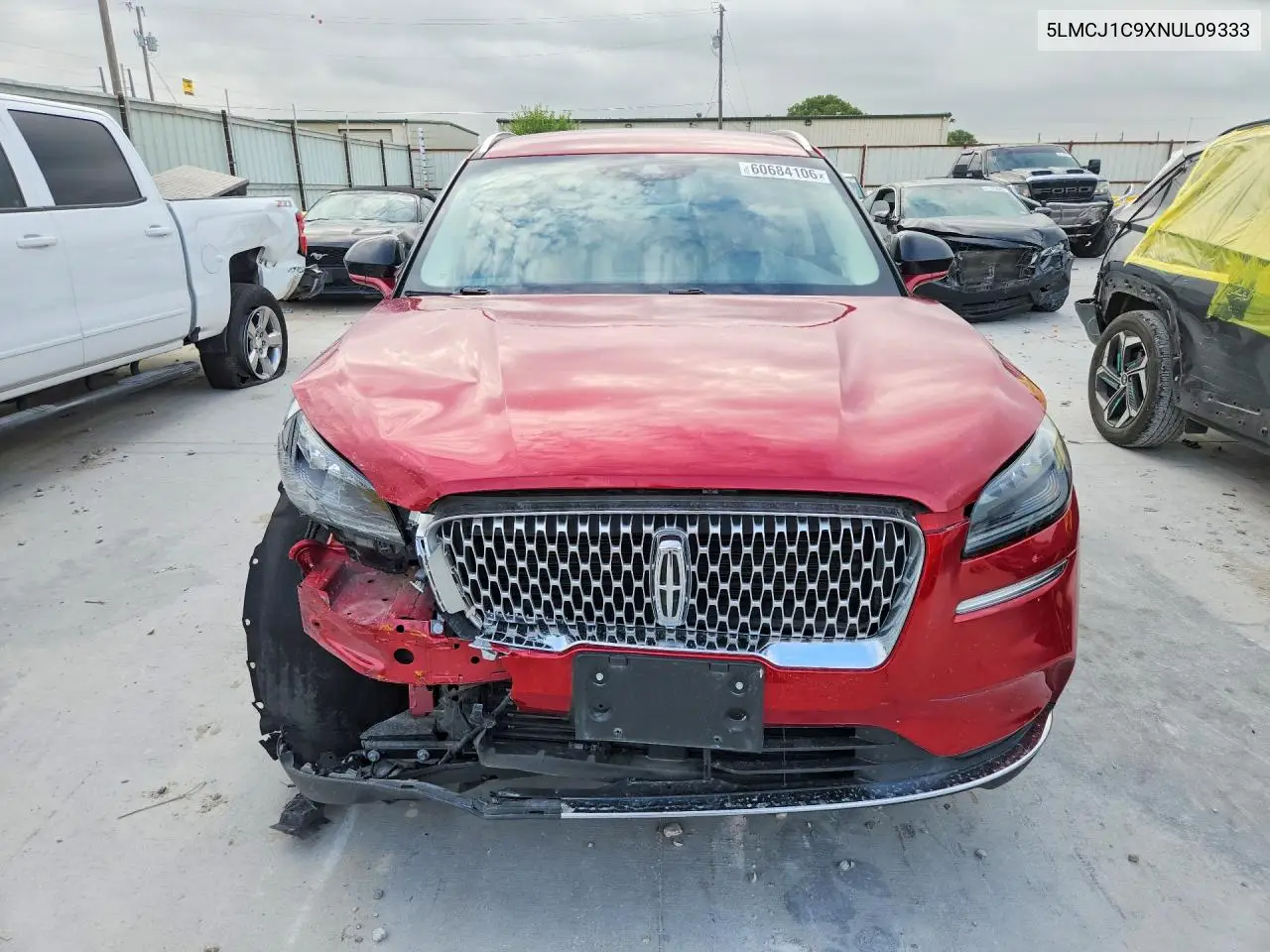 2022 Lincoln Corsair VIN: 5LMCJ1C9XNUL09333 Lot: 60684106
