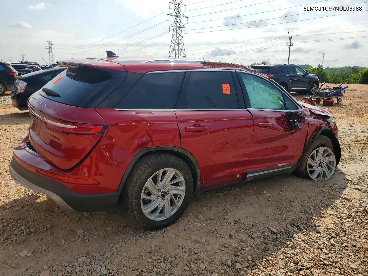 2022 Lincoln Corsair VIN: 5LMCJ1C97NUL03988 Lot: 85617095