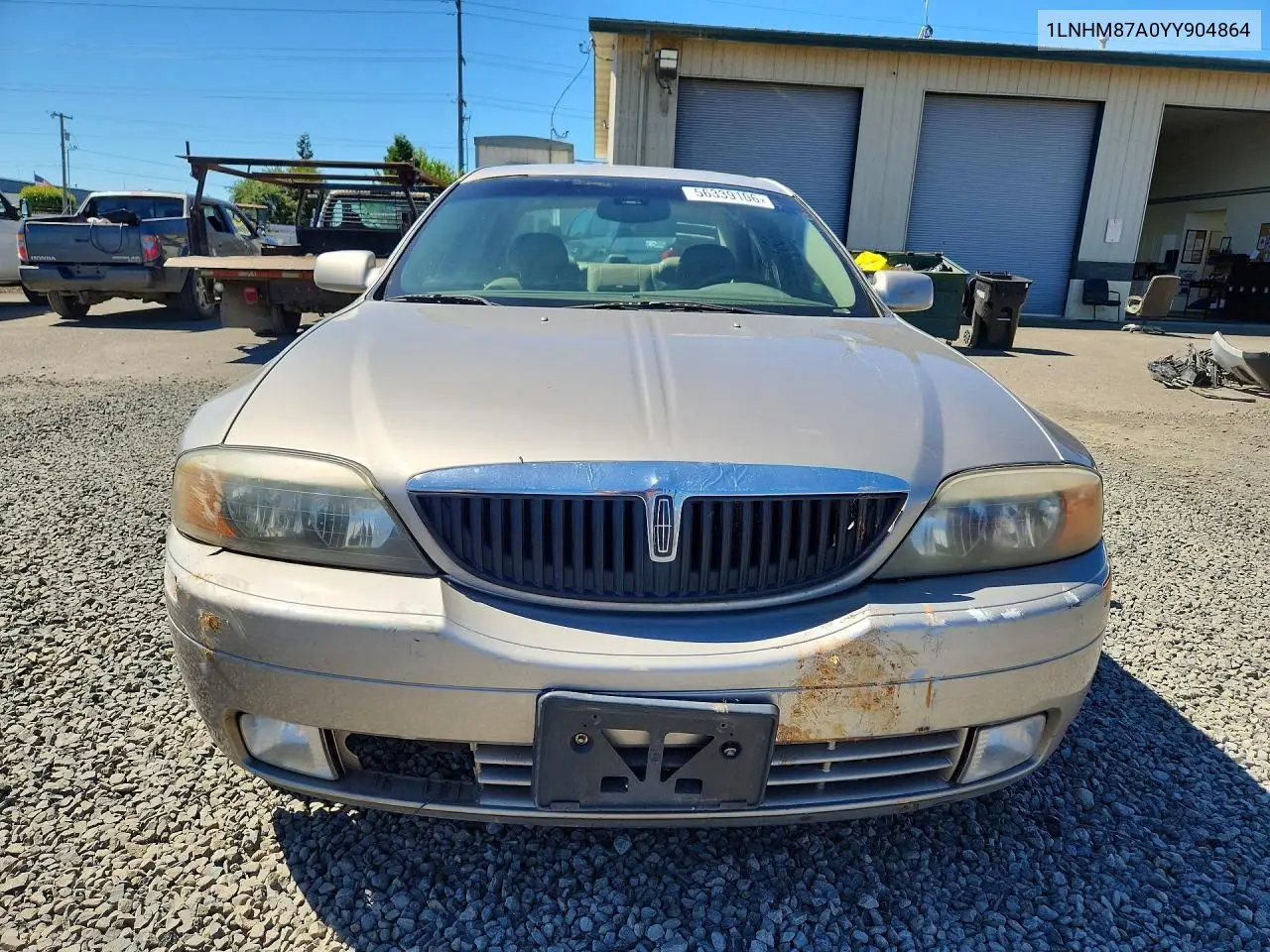 2000 Lincoln Ls VIN: 1LNHM87A0YY904864 Lot: 56339106