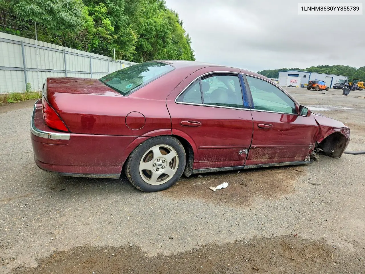 2000 Lincoln Ls VIN: 1LNHM86S0YY855739 Lot: 58246316