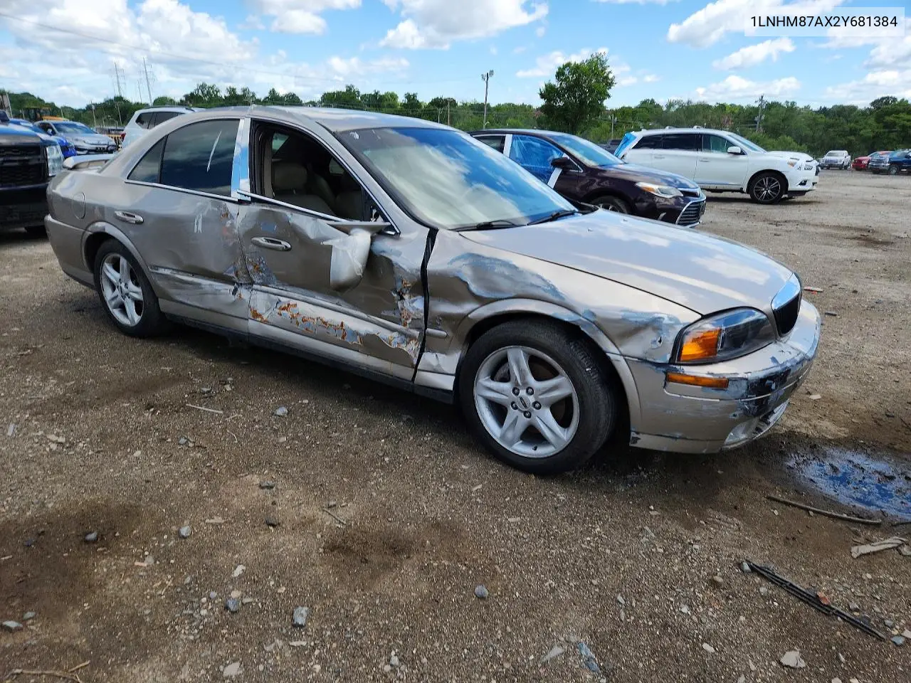 2002 Lincoln Ls VIN: 1LNHM87AX2Y681384 Lot: 56998326