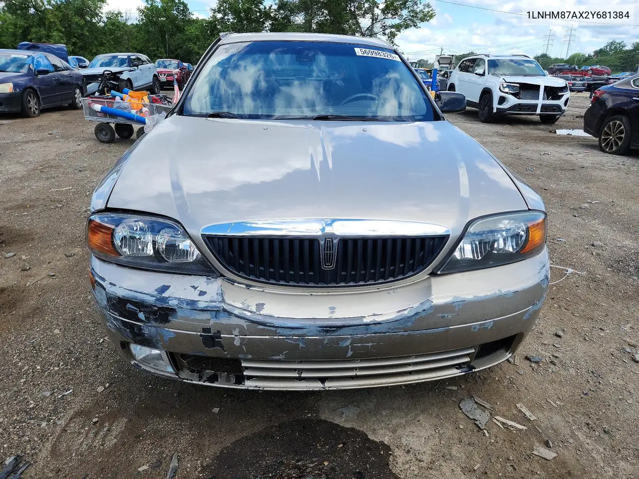 2002 Lincoln Ls VIN: 1LNHM87AX2Y681384 Lot: 56998326