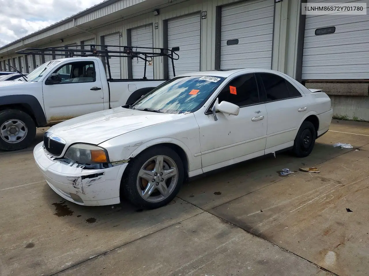 2002 Lincoln Ls VIN: 1LNHM86S72Y701780 Lot: 59316016
