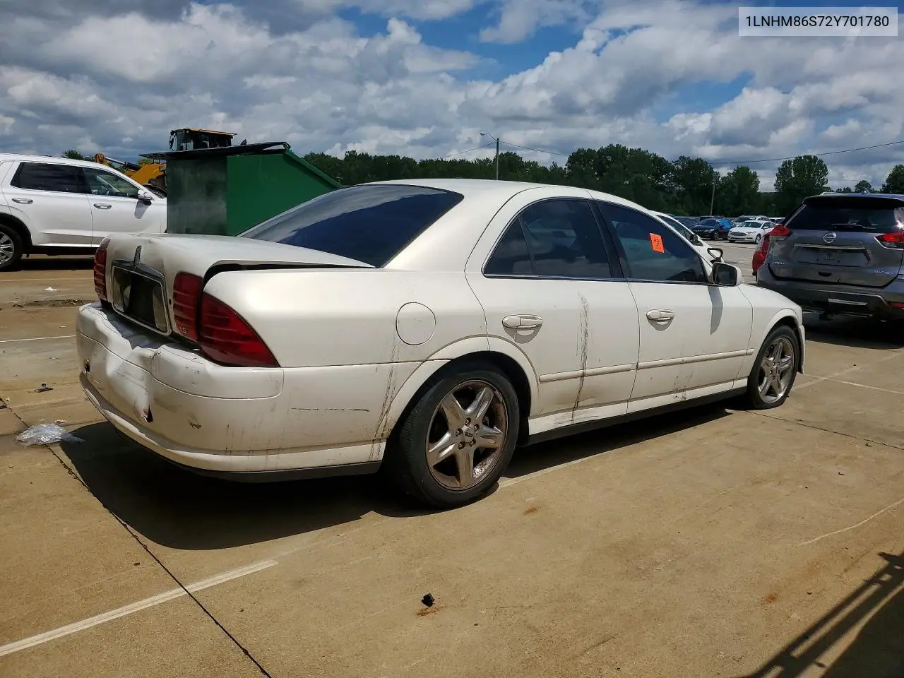 2002 Lincoln Ls VIN: 1LNHM86S72Y701780 Lot: 59316016