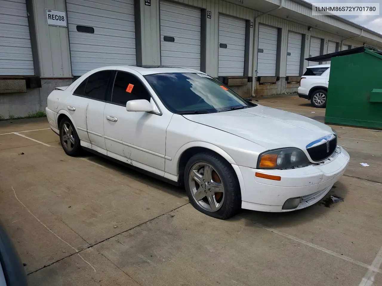 2002 Lincoln Ls VIN: 1LNHM86S72Y701780 Lot: 59316016