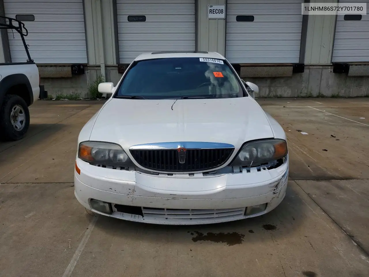 2002 Lincoln Ls VIN: 1LNHM86S72Y701780 Lot: 59316016