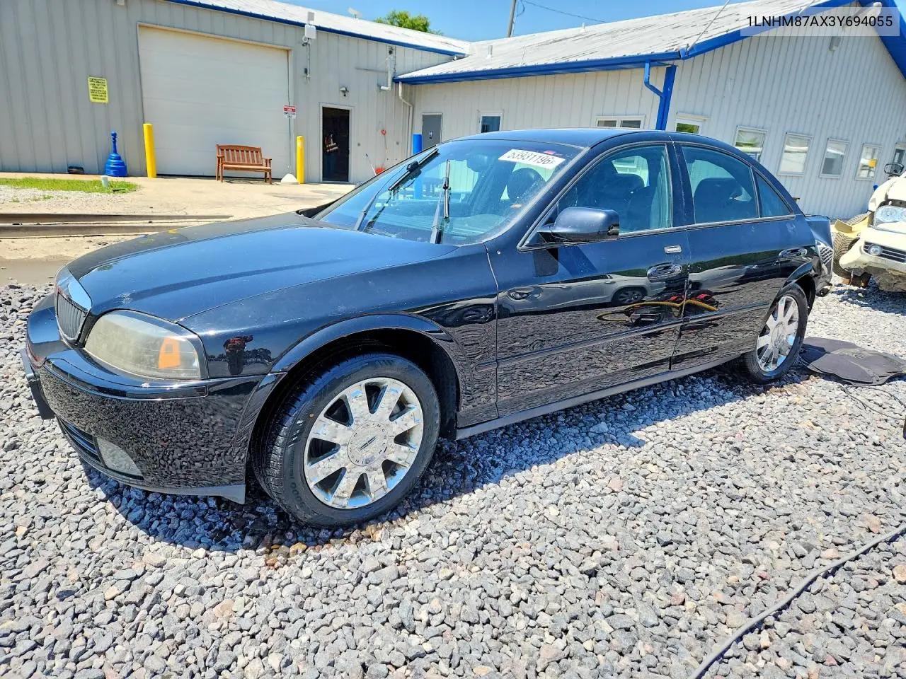 2003 Lincoln Ls VIN: 1LNHM87AX3Y694055 Lot: 53931196