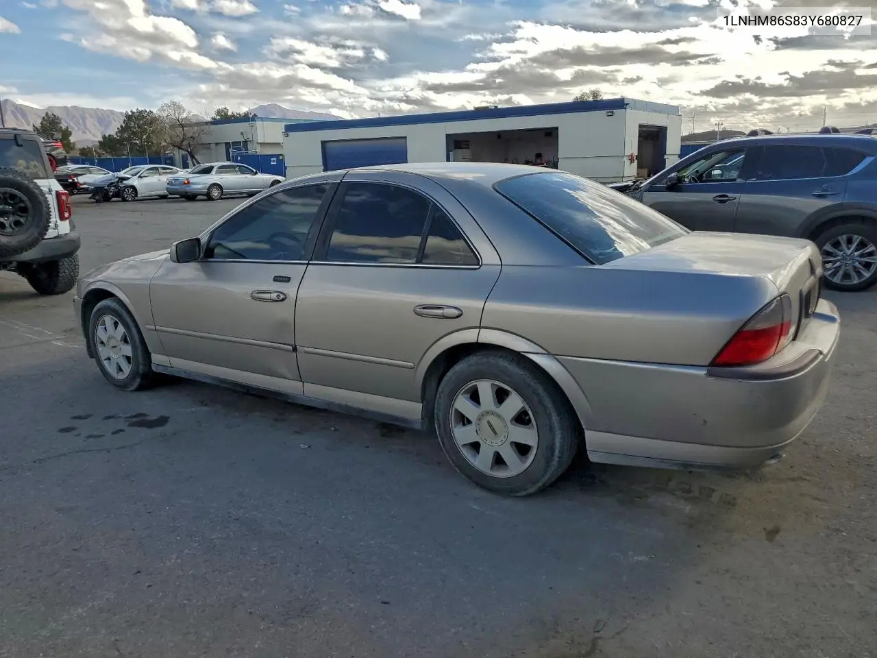 2003 Lincoln Ls VIN: 1LNHM86S83Y680827 Lot: 77363305