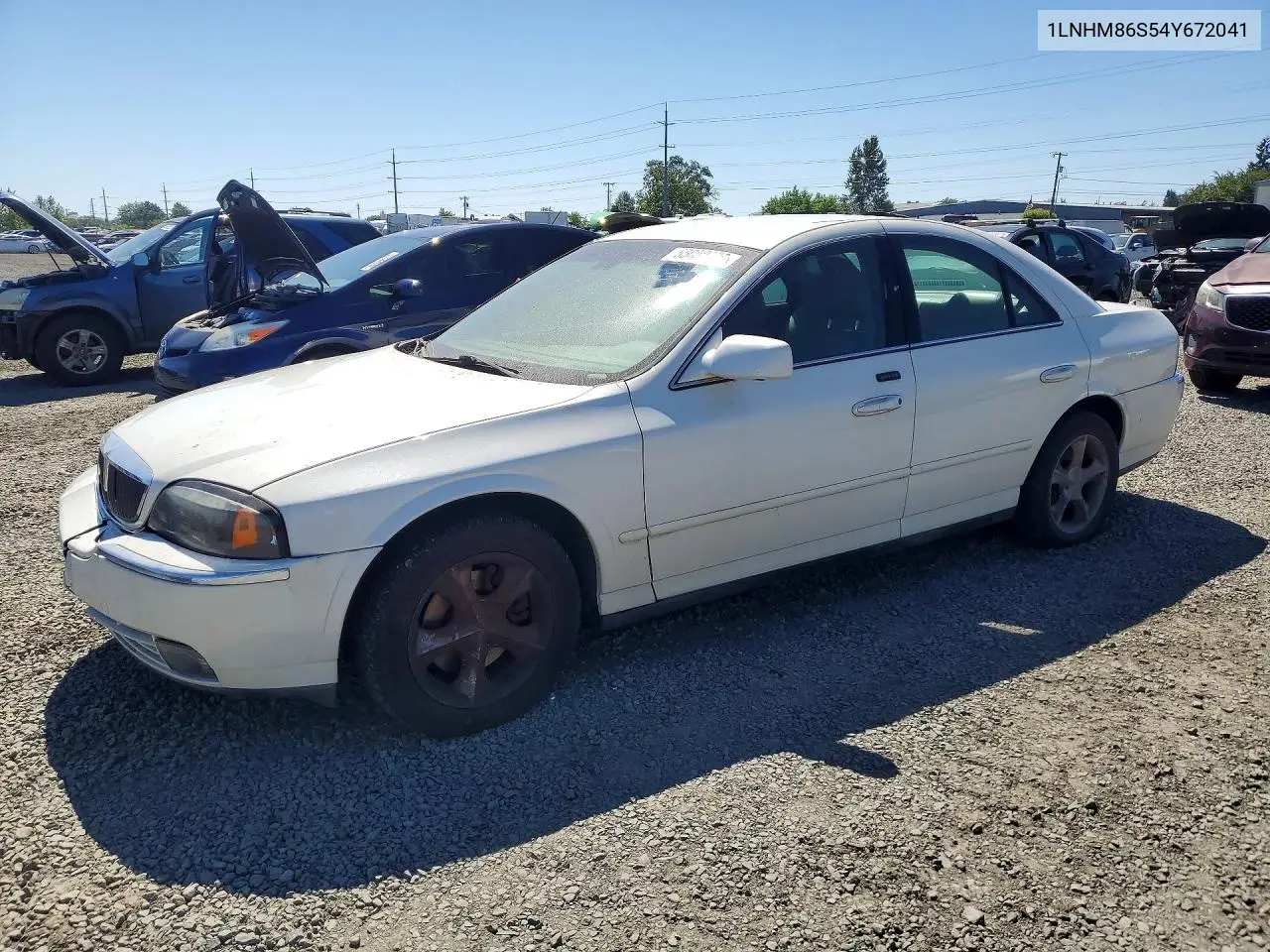 2004 Lincoln Ls VIN: 1LNHM86S54Y672041 Lot: 55080676