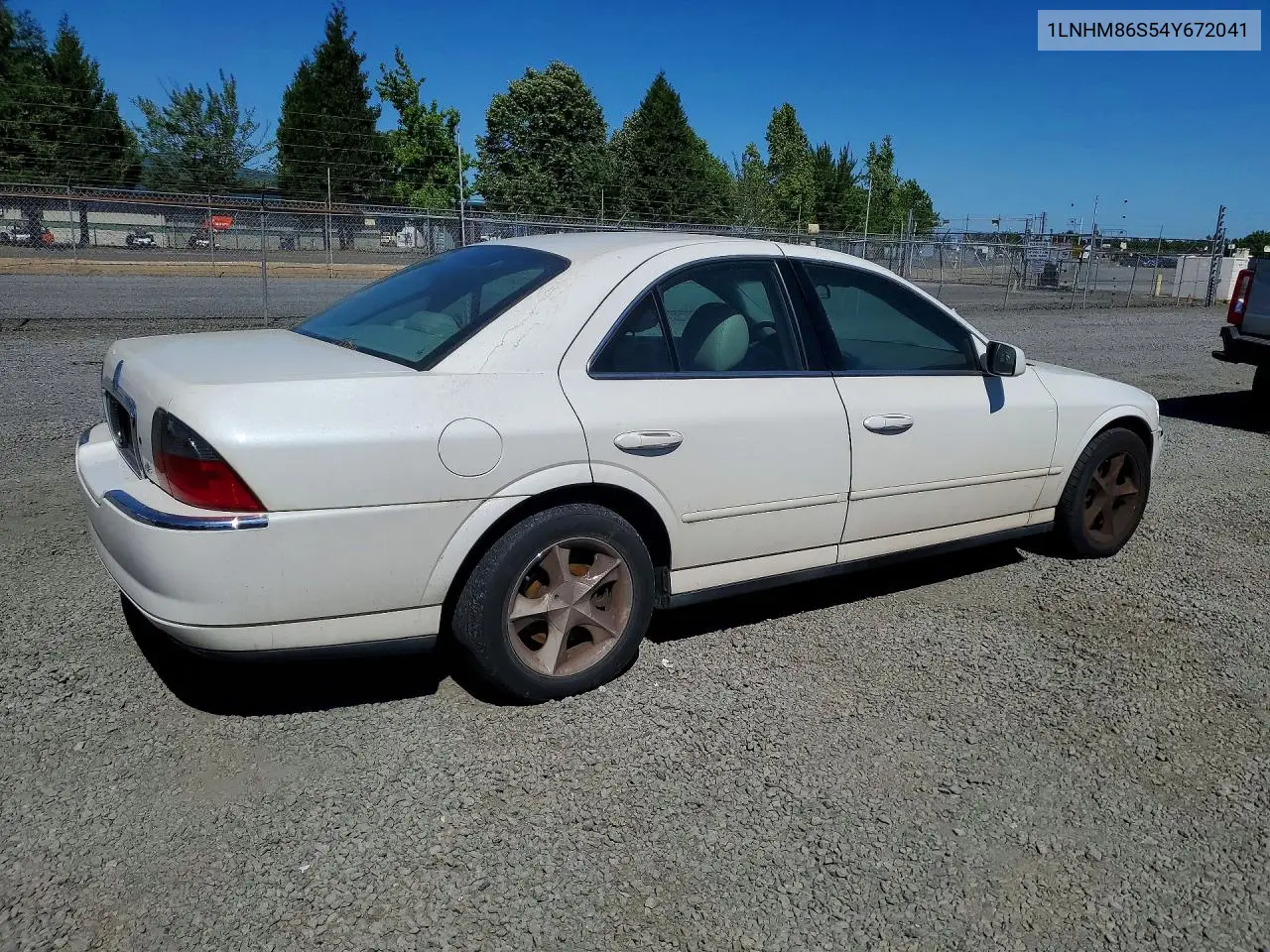 2004 Lincoln Ls VIN: 1LNHM86S54Y672041 Lot: 55080676