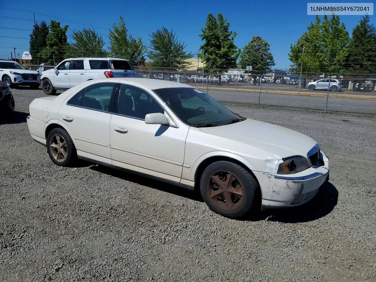 2004 Lincoln Ls VIN: 1LNHM86S54Y672041 Lot: 55080676
