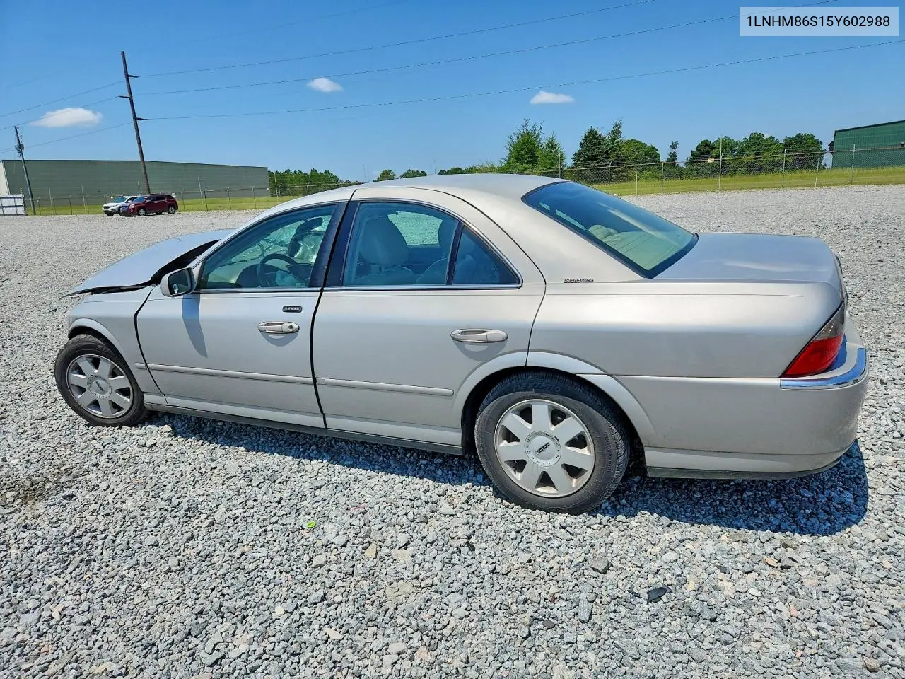 2005 Lincoln Ls VIN: 1LNHM86S15Y602988 Lot: 59546056