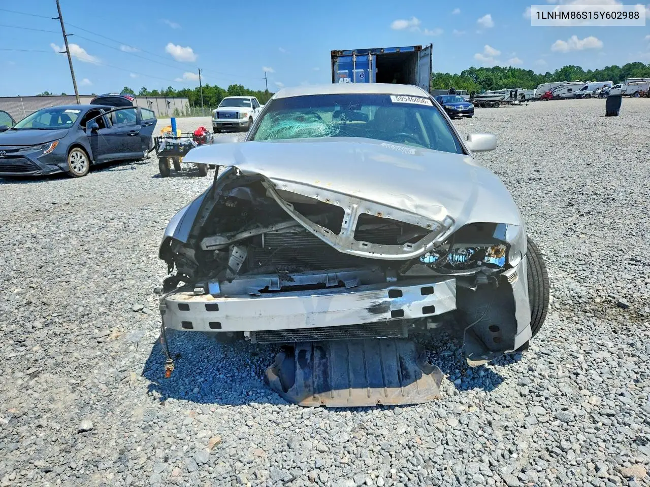 2005 Lincoln Ls VIN: 1LNHM86S15Y602988 Lot: 59546056
