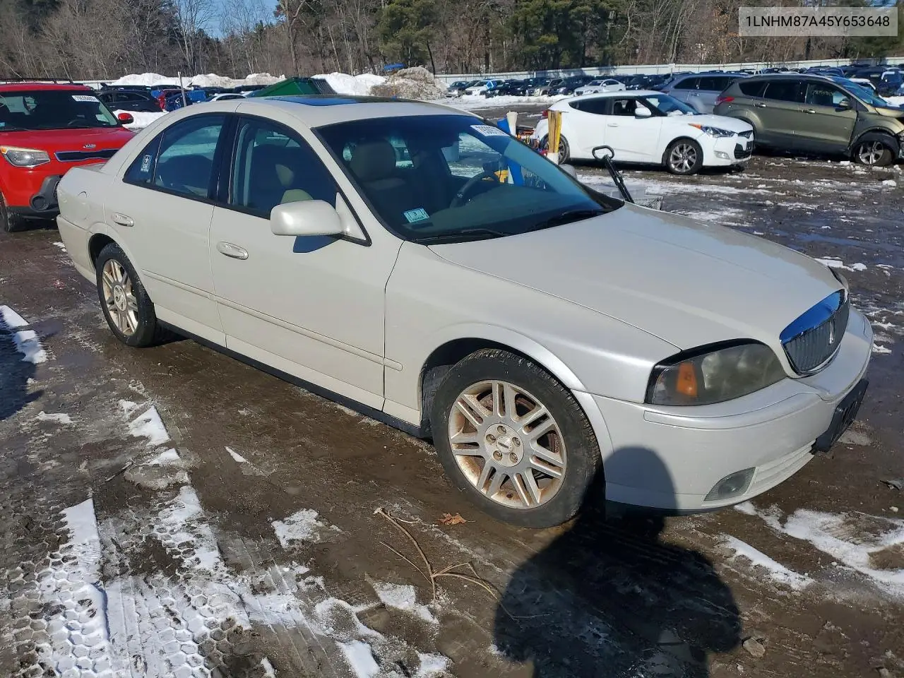 2005 Lincoln Ls VIN: 1LNHM87A45Y653648 Lot: 79309715