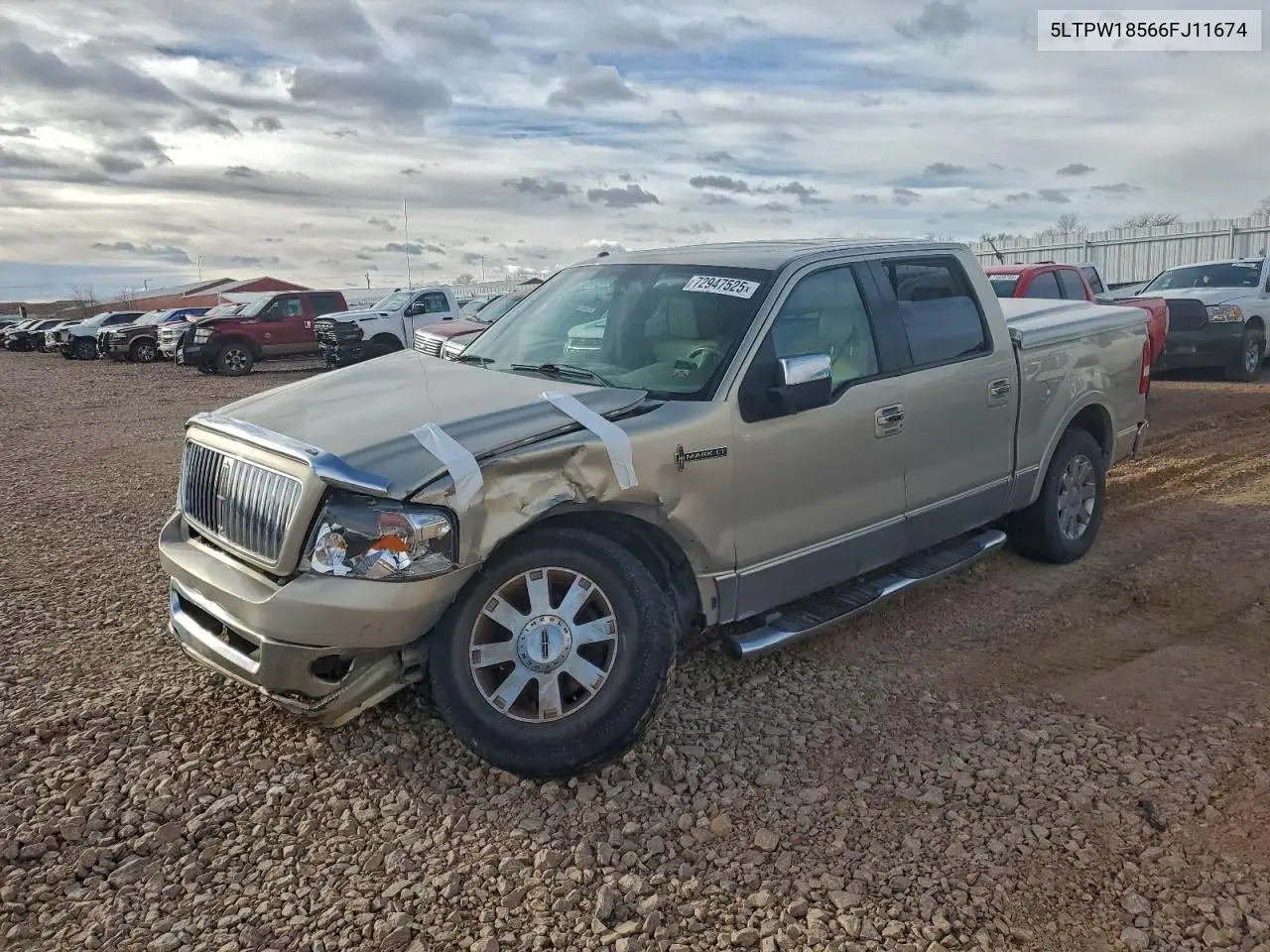 2006 Lincoln Mark Lt VIN: 5LTPW18566FJ11674 Lot: 72947525