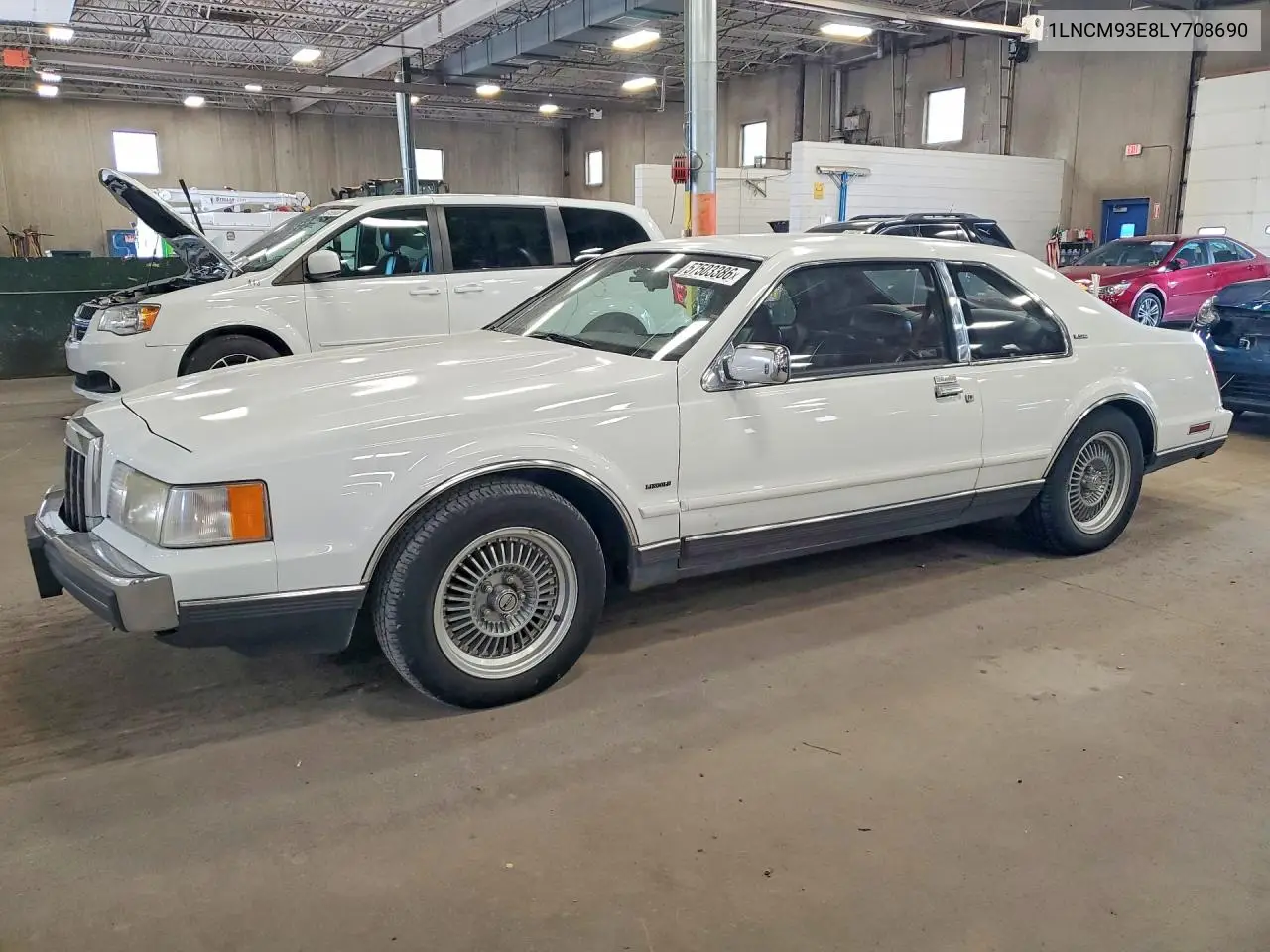 1990 Lincoln Mark Vii Lsc VIN: 1LNCM93E8LY708690 Lot: 57503386