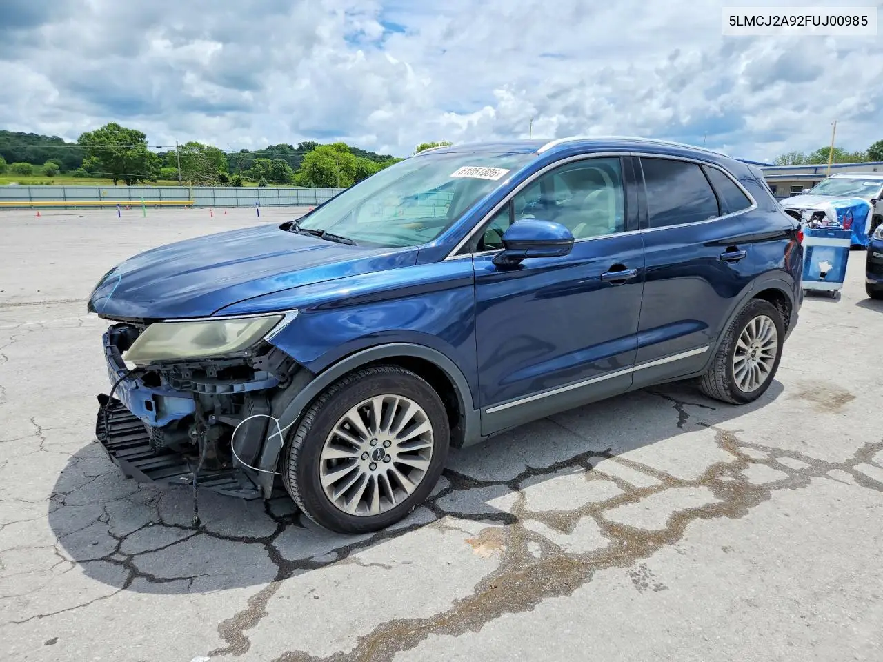 2015 Lincoln Mkc VIN: 5LMCJ2A92FUJ00985 Lot: 61051886