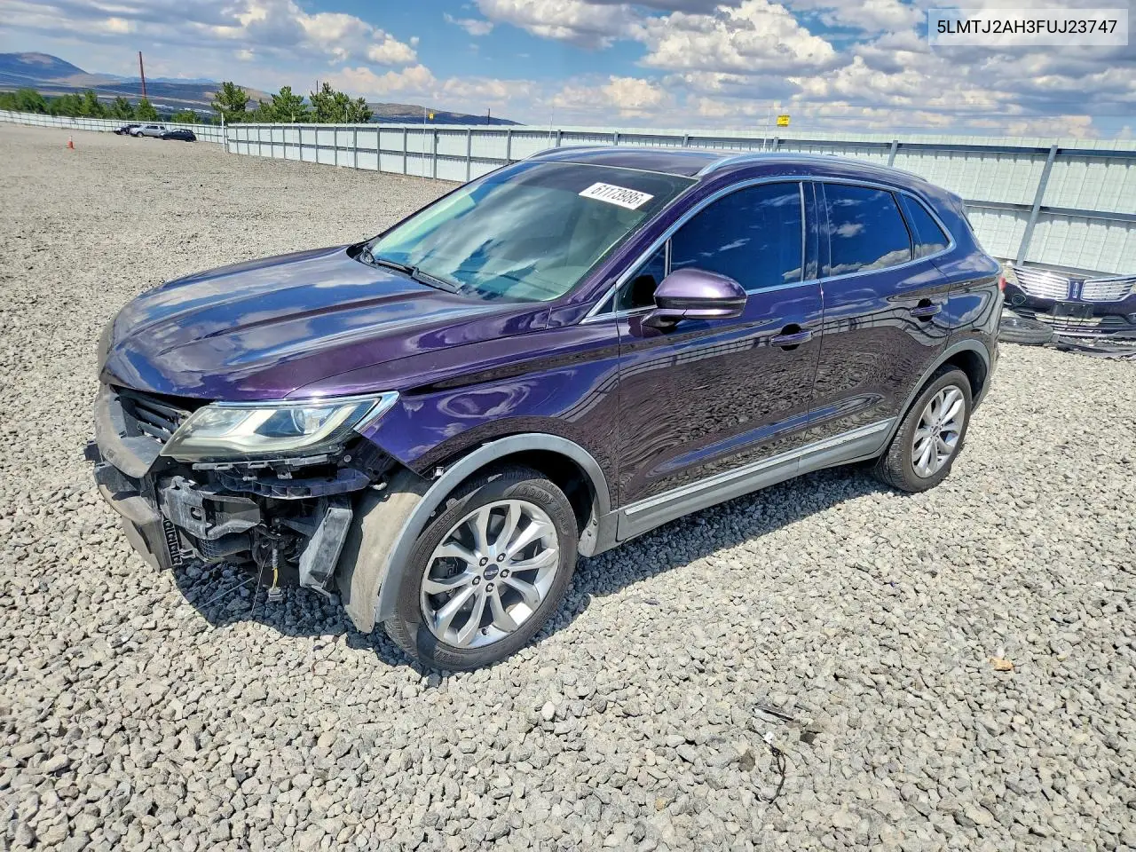 2015 Lincoln Mkc VIN: 5LMTJ2AH3FUJ23747 Lot: 61173986