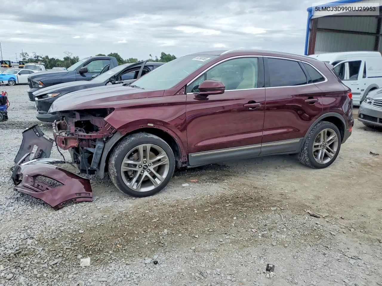 2016 Lincoln Mkc Reserve VIN: 5LMCJ3D99GUJ29953 Lot: 56290766