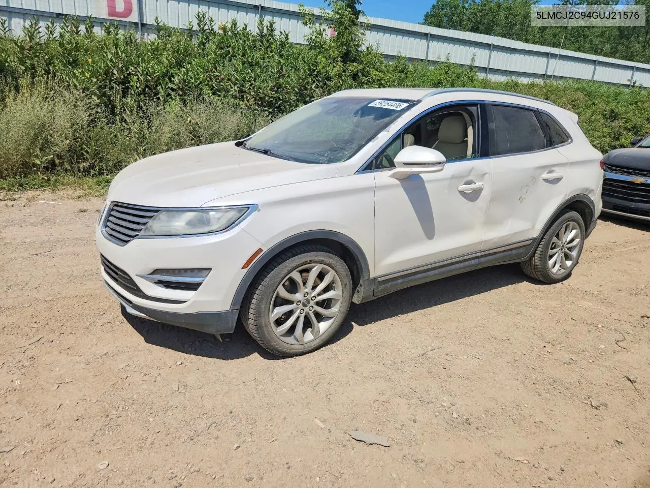2016 Lincoln Mkc Select VIN: 5LMCJ2C94GUJ21576 Lot: 59254406