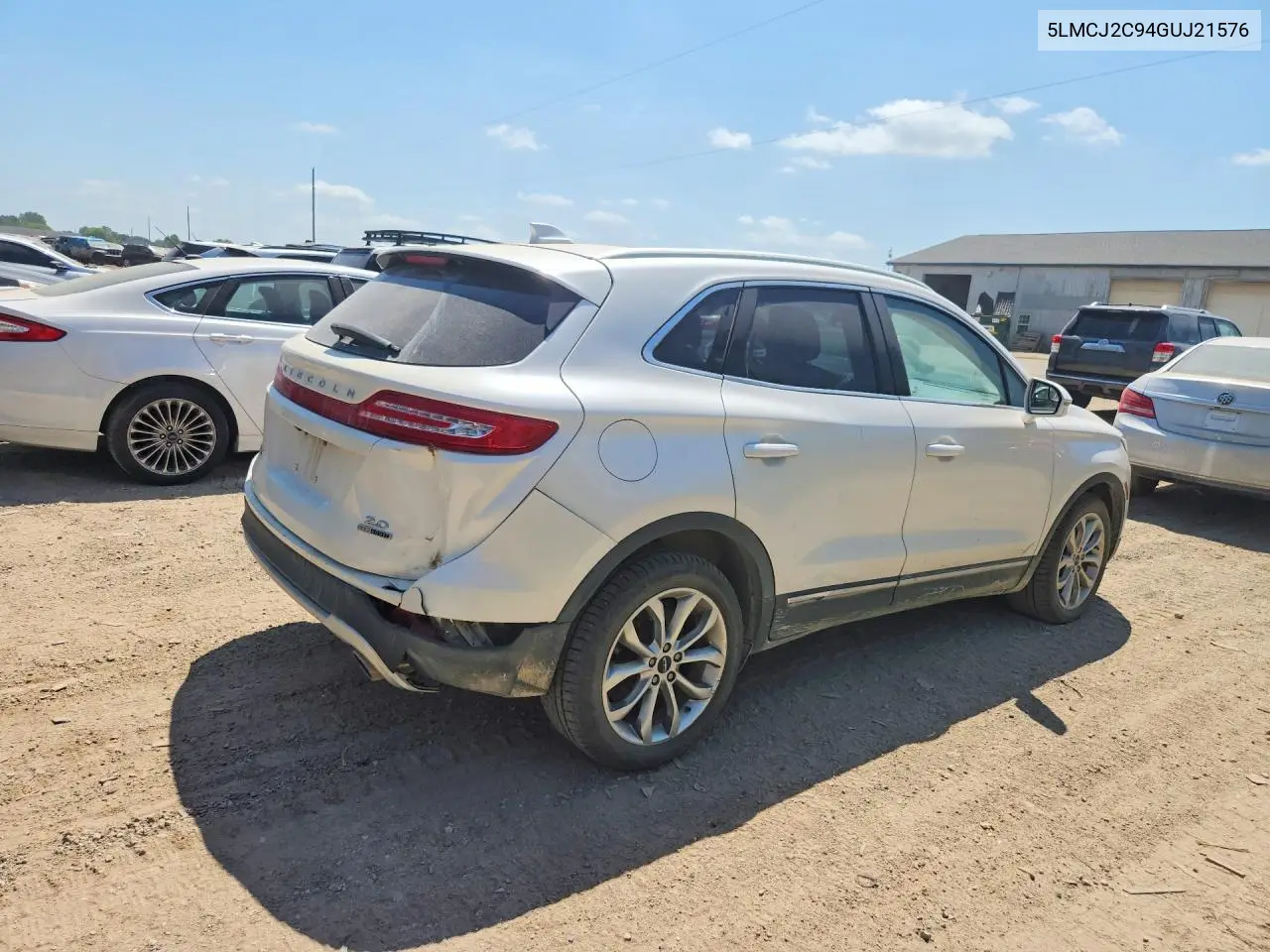 2016 Lincoln Mkc Select VIN: 5LMCJ2C94GUJ21576 Lot: 59254406