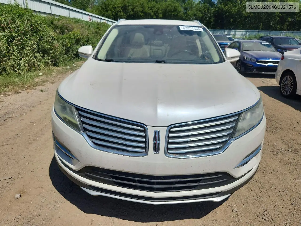 2016 Lincoln Mkc Select VIN: 5LMCJ2C94GUJ21576 Lot: 59254406