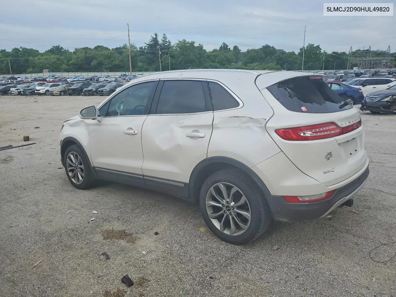 2017 Lincoln Mkc Select VIN: 5LMCJ2D90HUL49820 Lot: 55306506