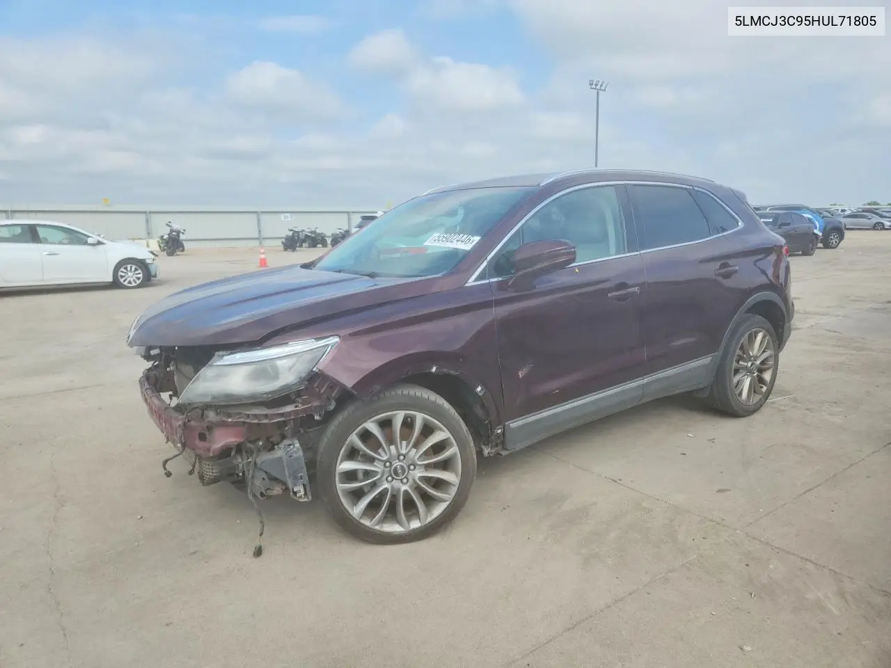 2017 Lincoln Mkc Reserve VIN: 5LMCJ3C95HUL71805 Lot: 55902446