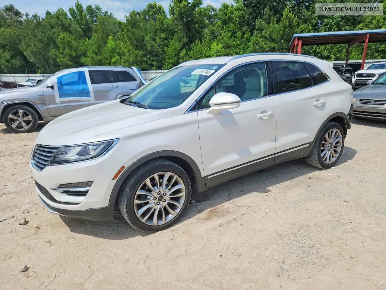2017 Lincoln Mkc Reserve VIN: 5LMCJ3C94HUL24023 Lot: 57061746