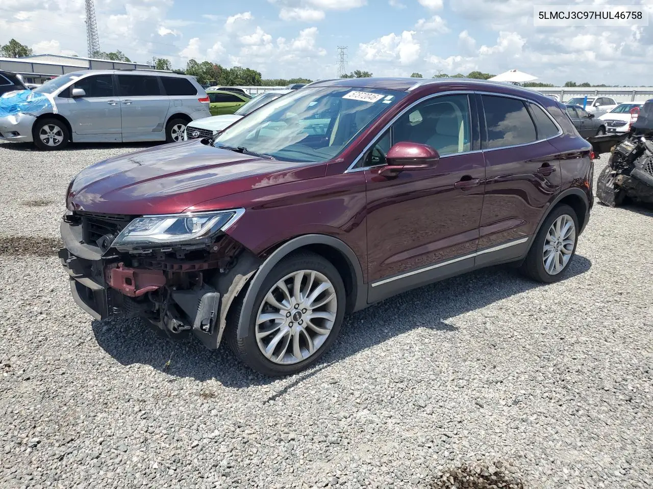 2017 Lincoln Mkc Reserve VIN: 5LMCJ3C97HUL46758 Lot: 57372046